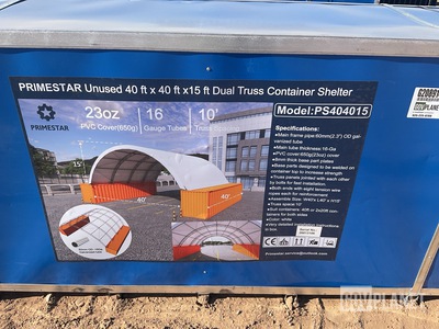Primestar PS404015 Dual Truss Container Shelter - Unused