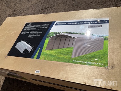 Primestar PS2040B Steel Carport Enclosed - Unused