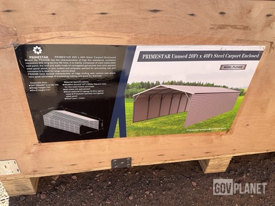 Primestar PS2040B Steel Carport Enclosed - Unused