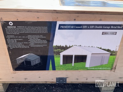 Primestar PS2322 Double Garage Metal Shed - Unused