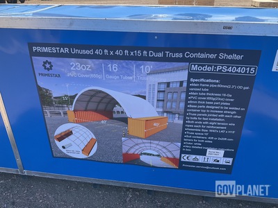 Primestar PS404015 Dual Truss Container Shelter - Unused