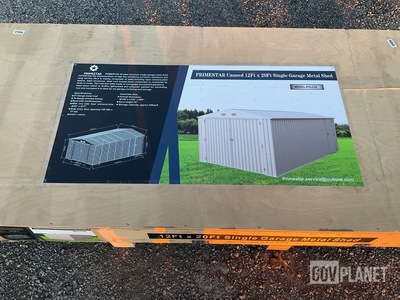 Primestar PS1220 Single Garage Metal Shed - Unused