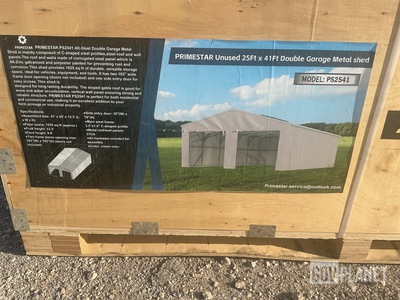 Primestar PS2541 Double Garage Metal Shed - Unused