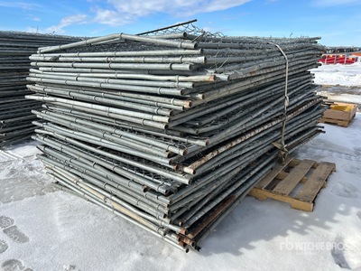 Quantity of (50) 6 ft X 10 ft Chain Link Site Fence