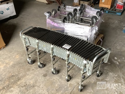 (3) NestaFlex 200 Gravity Roller Conveyors
