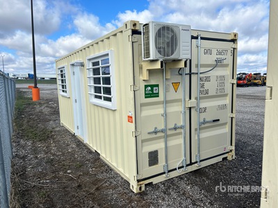 2026 20 ft x 8 ft Skid-Mounted Storage Container Mobile Office (Unused)