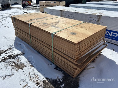 Quantity of (40) 3/4 in 4x10 Douglas Fir 7 Ply No Stamp فنير (Unused)