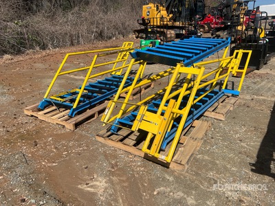 Quantity of (3) 6 Ft 5 In Metal Staircase ورش و مخازن متنوعة