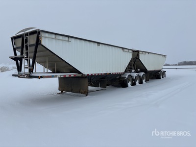 2013 Doepker 28 ft T/A Super B-Train Lead Grain Trailer