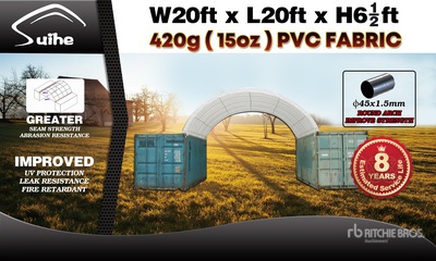 Suihe 20 ft x 20 ft x 6.5 ft Container Shelter (Unused)