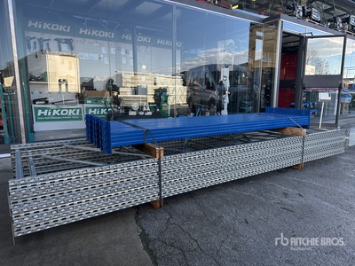 Heavy-Duty Blue Grey Pallet Carrier Scaffolding (Unused)