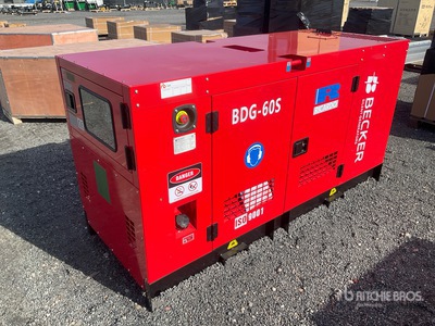 2026 Becker BDG-60S 50KW/62.5KVA Generator Set (Unused)