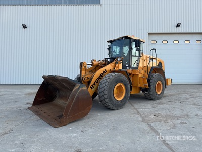 2017 Hyundai HL960 Chargeuse Sur Pneus Pala gommata