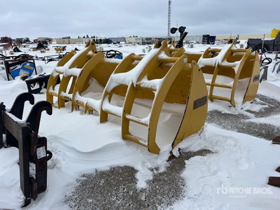 Brandt 104 in 2.75 cyd Q/C Grapple Wheel Loader Bucket - Fits John Deere 524
