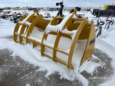 Brandt 104 in 2.75 cyd Q/C Grapple Wheel Loader Bucket - Fits John Deere 524