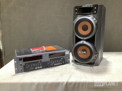 (1) Tascam CD-RW402 CD Recorder/Duplicator & (1) Sony SS-ZX6 Speaker System