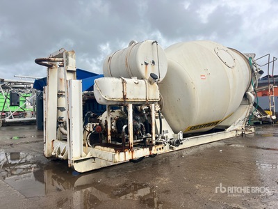 1985 Stetter AM6FM 6000 L Hooklift Portable Concrete Mixer