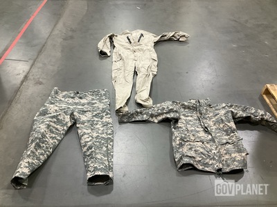 (4) Fuel Handlers Coveralls, (5) Wet Weather Parkas & Assorted Items