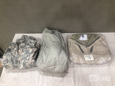 (4) Fuel Handlers Coveralls, (5) Wet Weather Parkas & Assorted Items