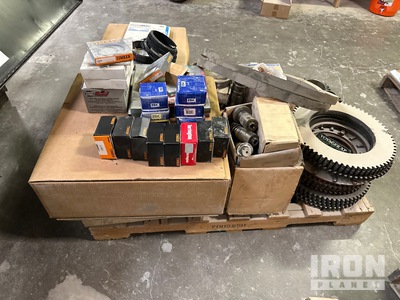 Quantity of Pallets of Hughes LVH bearings, belts, clutch, chains, and parts.