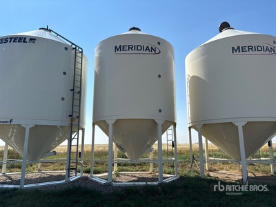Meridian +/- 70 ton Epoxy Lined Hopper Grain Bin