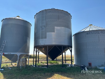 Westeel-Rosco +/- 4500 bu 6 Ring Hopper Grain Bin