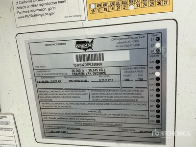 2023 Wabash DVCVHPC 53 ft x 102 in T/A Rimorchio furgonato