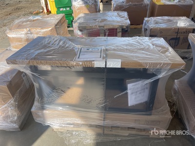 Quantity of (2) Brown 55 in Adjustable Height Propane Fire Pit Table w/ Lid