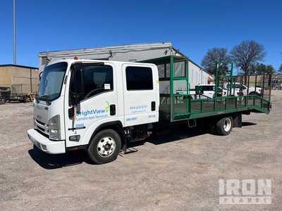 2017 Isuzu NPR 4x2 Crew Cab Landscape Truck