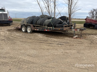 2017 Custom Built 22 ft T/A مقطورة سطح السفينة المائلة