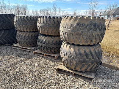 Quantity of (6) Firestone 48x13.00-20 Floater Rims & Tires