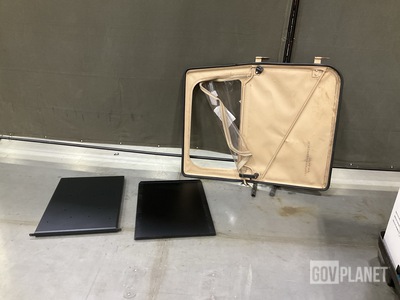 (7) Assorted HMMWV Humvee Doors & (16) Assorted Brackets