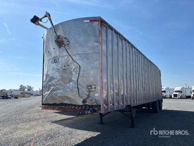 1991 Lufkin 48 ft Spread Axle نصف مقطورة تستخدم لسحب المواد السائبة