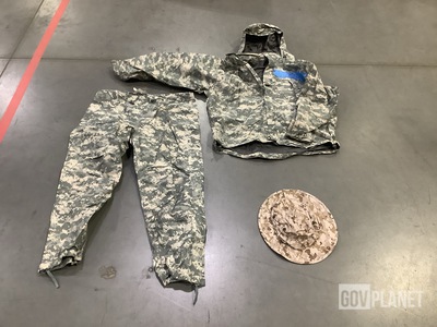 (150) Boonie Field Caps, (20) Pairs of Wet Weather Trousers & Assorted Items