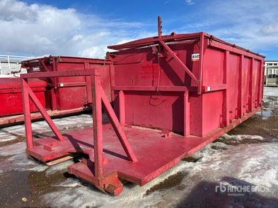 Custom Built 28 m3 18 ft x 8 ft Skid Mounted Contenedor de Desechos