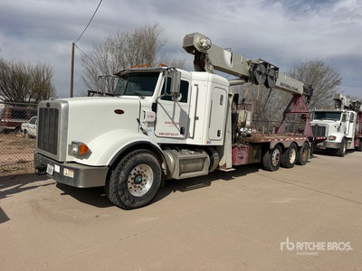 National 800D 46000 lb Straight Boom on 2013 Peterbilt 365 8x4 Sleeper Crane Truck