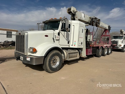National 800D 46000 lb Straight Boom on 2014 Peterbilt 365 8x4 Sleeper Boom Truck