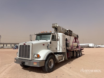 National 800D 46000 lb Straight Boom on 2014 Peterbilt 365 8x4 Sleeper Boom Truck