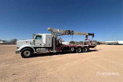 National 800D 46000 lb Straight Boom on 2014 Peterbilt 365 8x4 Sleeper Crane Truck