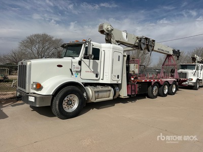 National 800D 46000 lb Straight Boom on 2014 Peterbilt 365 8x4 Sleeper Boom Truck
