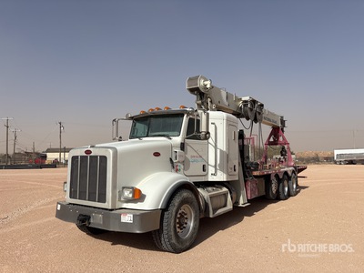 National 800D 46000 lb Straight Boom on 2014 Peterbilt 365 8x4 Sleeper Crane Truck