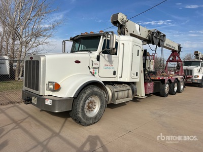 National 800D 46000 lb Straight Boom on 2014 Peterbilt 365 8x4 Sleeper Boom Truck