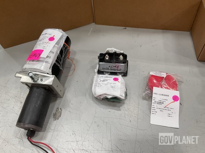 (8) Protective Caps, (2) Relay Assemblies, (1) Motor & Assorted Items