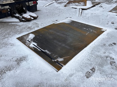 Quantity of (2) 2025 Kit Containers 6 ft 1 in x 8 ft (1 in Thick) Steel Plates