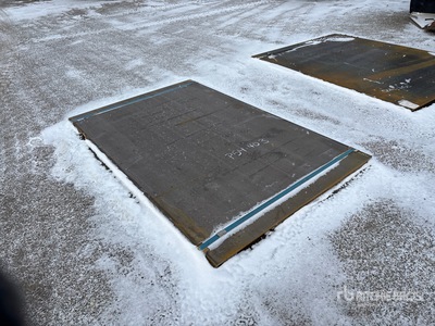 Quantity of (2) 2025 Kit Containers 5 ft x 8 ft 1 in (1 in Thick) Steel Plates