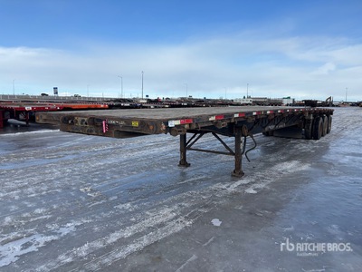 2007 Lode King 53 ft Tri/A Flatbed Trailer