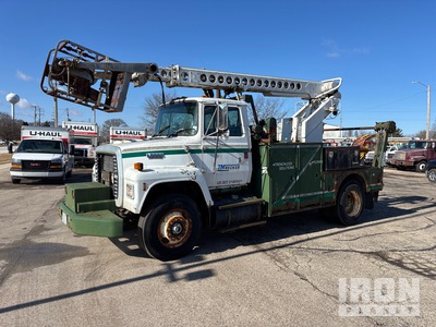 1991 Telsta T40C 35 ft on Ford L8000 4x2 Cable Placer Bucket Truck