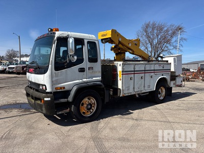 2001 Versalift VST240I 40 ft on 2002 GMC T6500 4x2 Bucket Truck