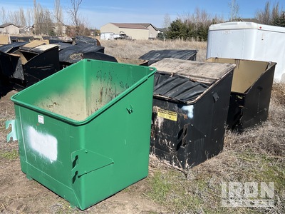 Quantity of (5) 3 Yard Side Load Dumpster