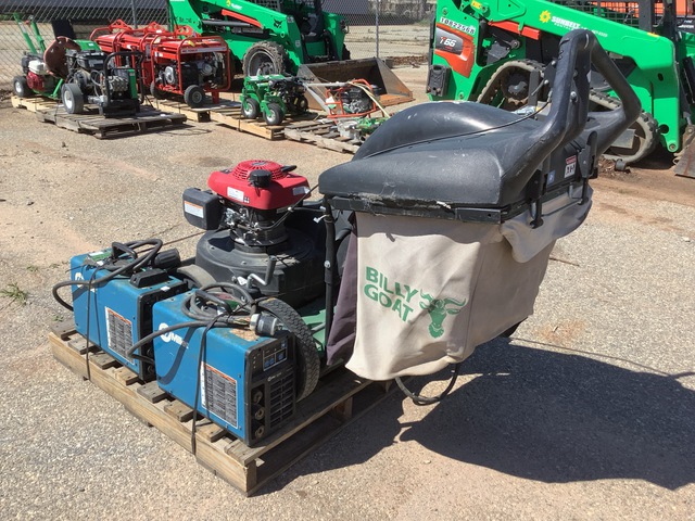 Quantity of (4) 2018 Miller Electric Welders & (1) Billy Goat Lawn Vacuum